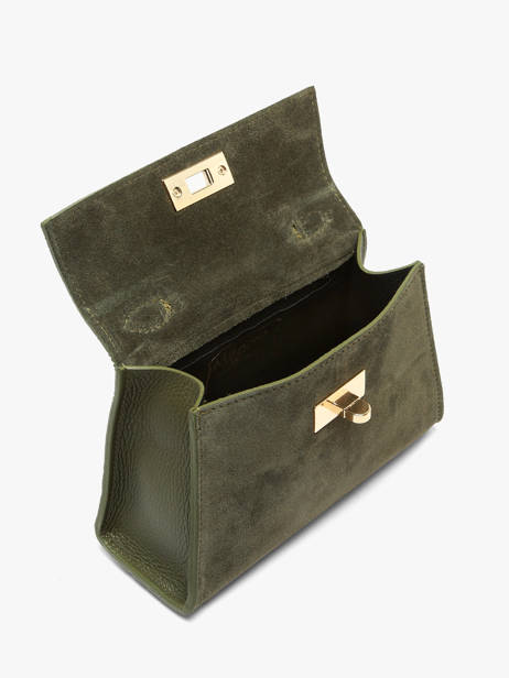 Shoulder Bag Velvet Caviar Leather Milano Green velvet caviar VC25116 other view 3