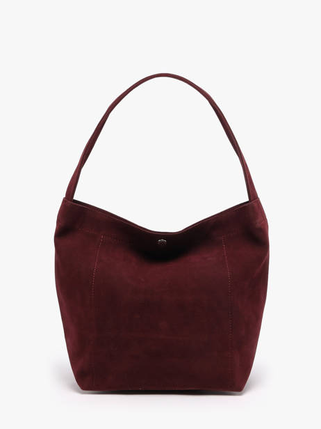 Shoulder Bag Suedine Kba Lancaster Red suedine kba 60 other view 4