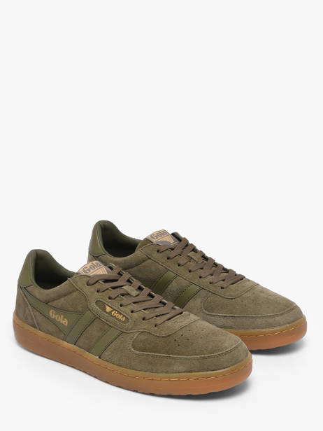 Sneakers In Leather Gola Green men CMB571LN other view 1