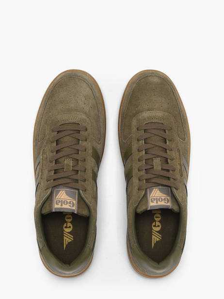Sneakers In Leather Gola Green men CMB571LN other view 3