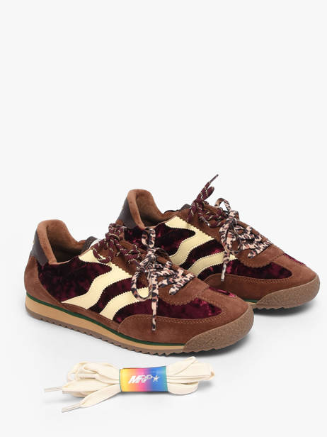 Sneakers In Leather Mrp star Red women 10 other view 1