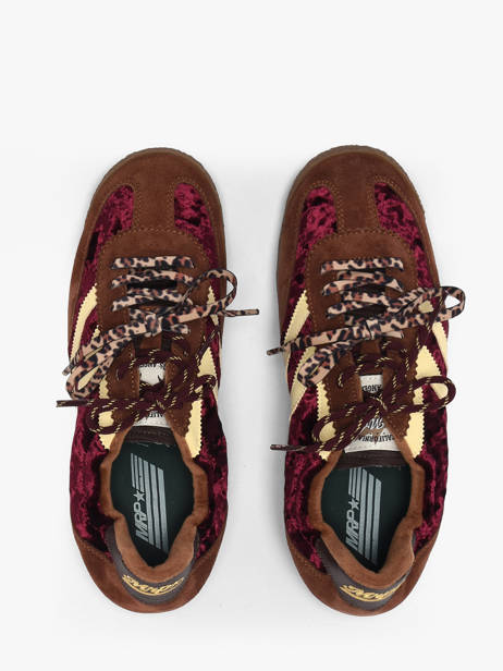 Sneakers In Leather Mrp star Red women 10 other view 3