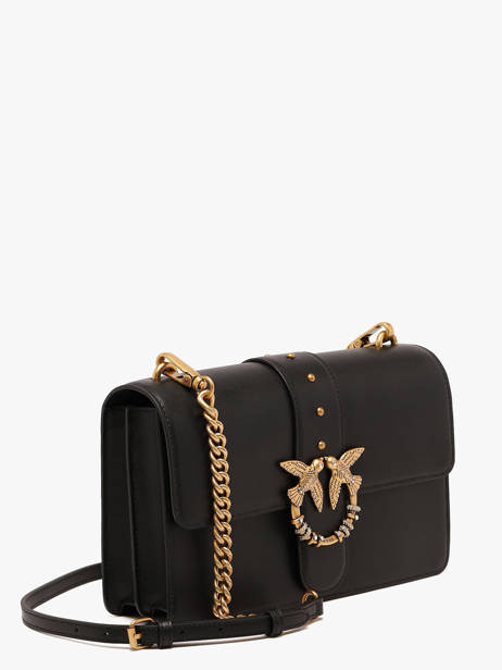 Shoulder Bag Love Bag Icon Leather Pinko Black love bag icon 7070A0F1 other view 1