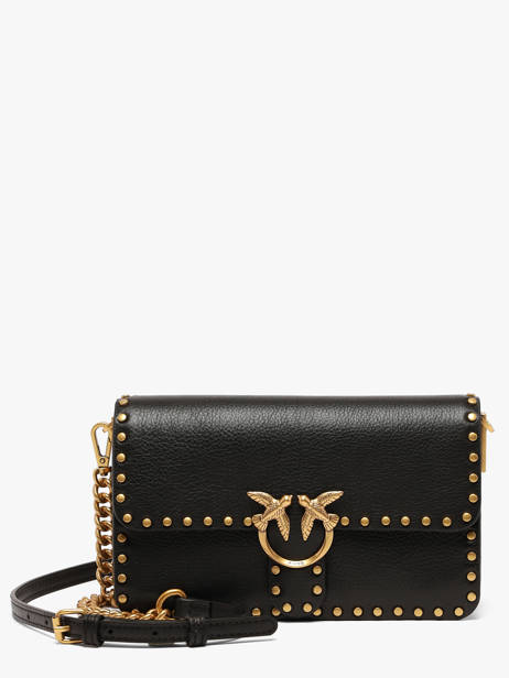 Shoulder Bag Love Bag Icon Leather Pinko Black love bag icon 7665A2JG