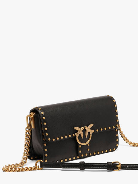 Shoulder Bag Love Bag Icon Leather Pinko Black love bag icon 7665A2JG other view 1