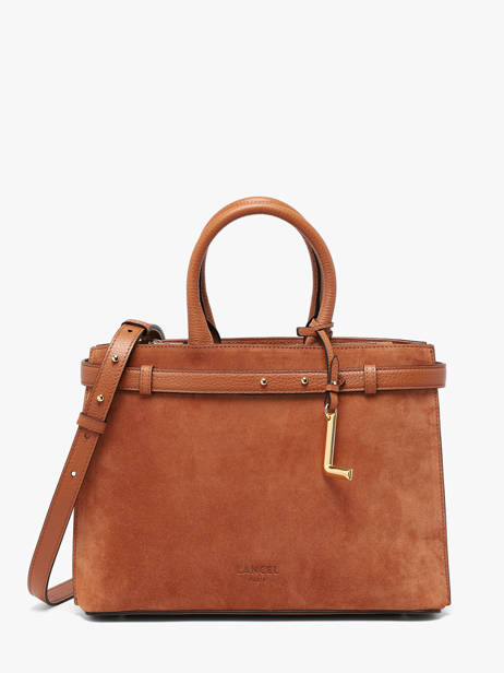 Satchel Faubourg Leather Lancel Brown faubourg A14257