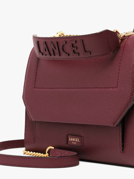 Top Handle M Ninon Leather Lancel Violet ninon A09222 other view 2
