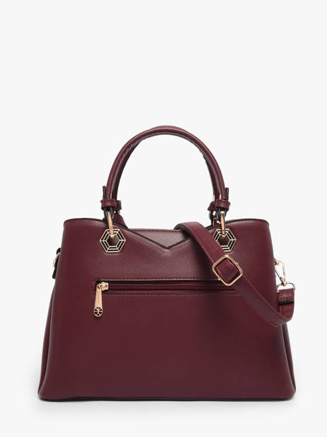 Satchel Saffiano Gallantry Red saffiano M9431 other view 3