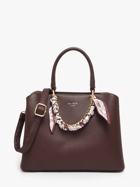 Sac Porté Main Grained Gallantry Marron grained 1
