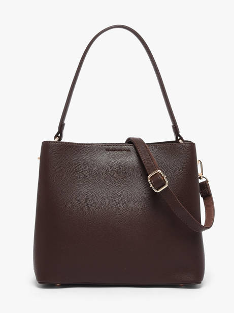 Shoulder Bag Saffiano David jones Brown saffiano 4 other view 3