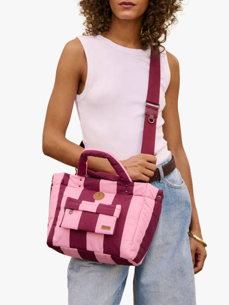 Mini Cabas Avec Bandoulière Cabaia Rose adventurer S vue secondaire 1