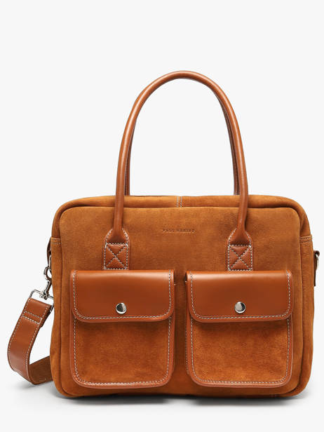A4 Size Satchel La Suite Leather Paul marius Brown la suite DANDYSUI