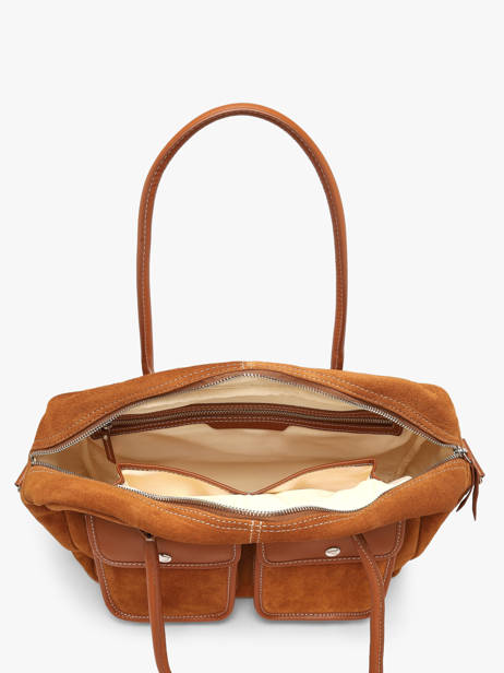 A4 Size Satchel La Suite Leather Paul marius Brown la suite DANDYSUI other view 2