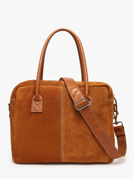 A4 Size Satchel La Suite Leather Paul marius Brown la suite DANDYSUI other view 3