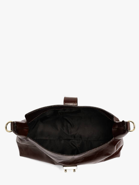 Shoulder Bag Shiny Sauvage Leather Milano Brown shiny sauvage SS26064 other view 2