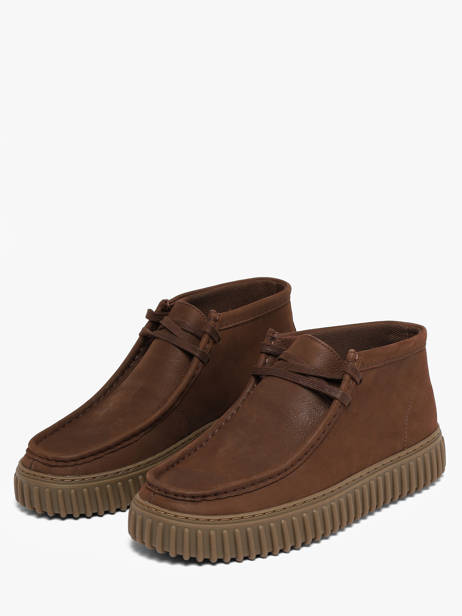 Ankle Derby Shoes In Leather Clarks Brown men 26327242 other view 1