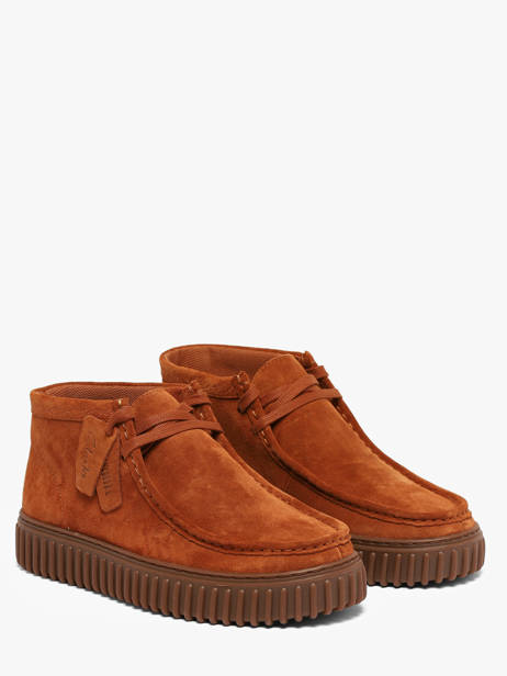 Ankle Derby Shoes In Leather Clarks Orange men 26327243 other view 1