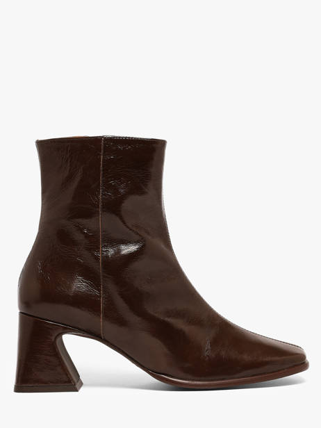 Heeled Boots In Leather Angel alarcon Brown women 507N
