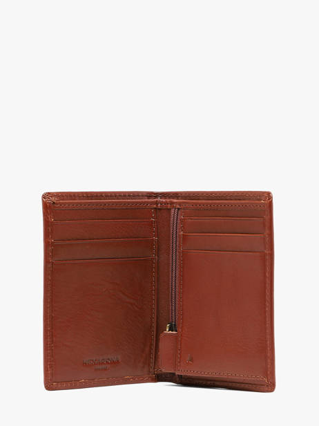 Wallet Leather Hexagona Brown stuart 198469 other view 1