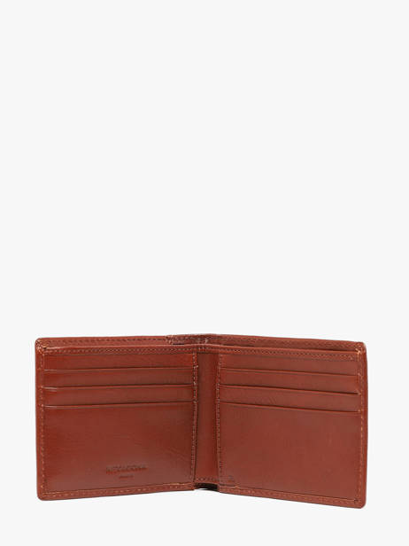 Wallet Leather Hexagona Brown stuart 198472 other view 2