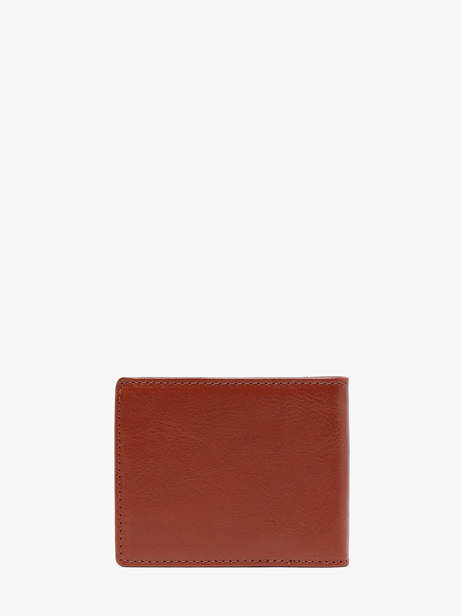 Wallet Leather Hexagona Brown stuart 198472 other view 3