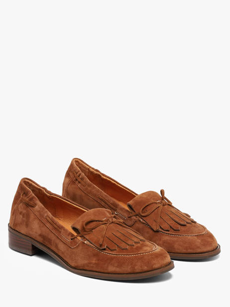 Moccasins In Leather Mam'zelle Brown women CSIUV28 other view 1