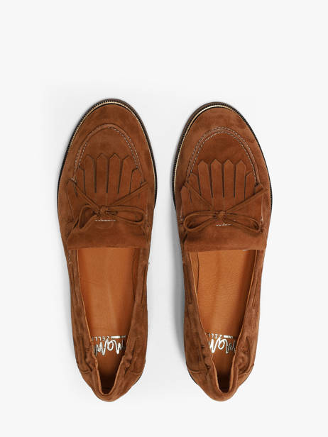 Moccasins In Leather Mam'zelle Brown women CSIUV28 other view 3