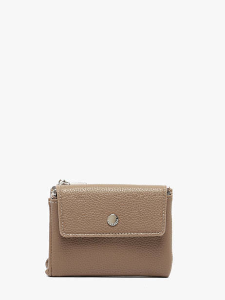 Coin Purse With Card Holder Grained Flora & co Beige grained F5019