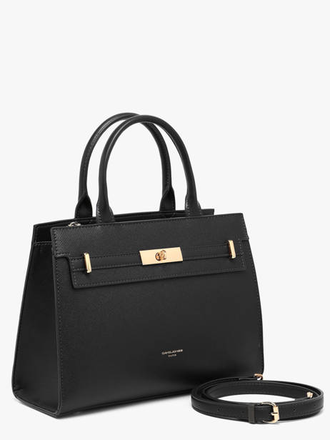 Satchel Saffiano David jones Black saffiano CM8609 other view 1