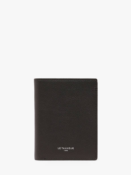 Wallet Leather Le tanneur Black lucien graine THGR3301