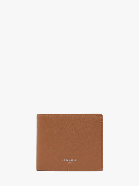 Wallet Leather Le tanneur Brown lucien graine THGR3350