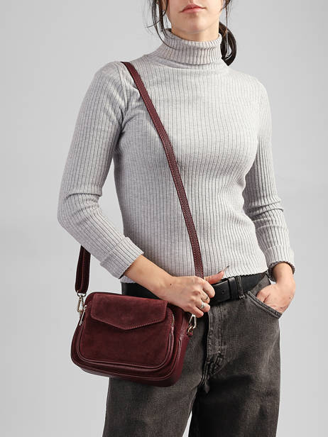 Shoulder Bag Velvet Caviar Leather Milano Brown velvet caviar VC25067 other view 1