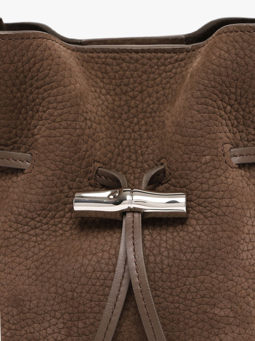 Longchamp Le roseau coulisse nubuck Handbag Brown