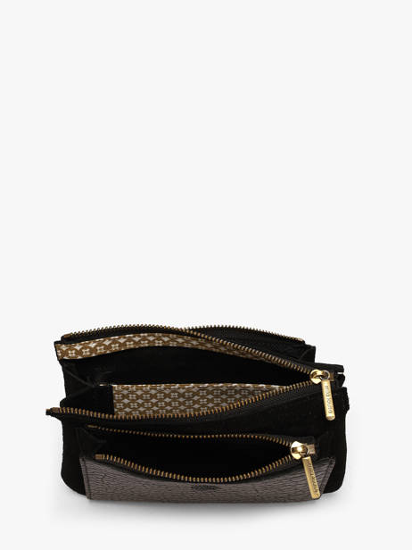 Coin Purse Leather Mila louise Black vintage 3802VE1 other view 1