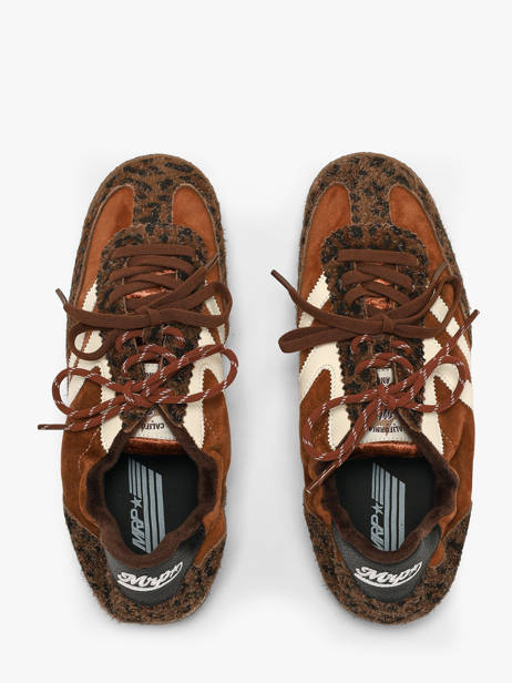 Sneakers Utah In Leather Mrp star Brown women 3 other view 3