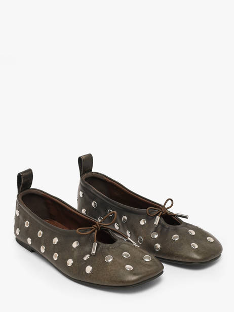 Ballerinas Rosalind In Leather Alohas Brown women 10143501 other view 1
