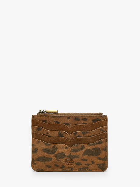 Card Holder Leather Mila louise Brown vintage 3882PA1