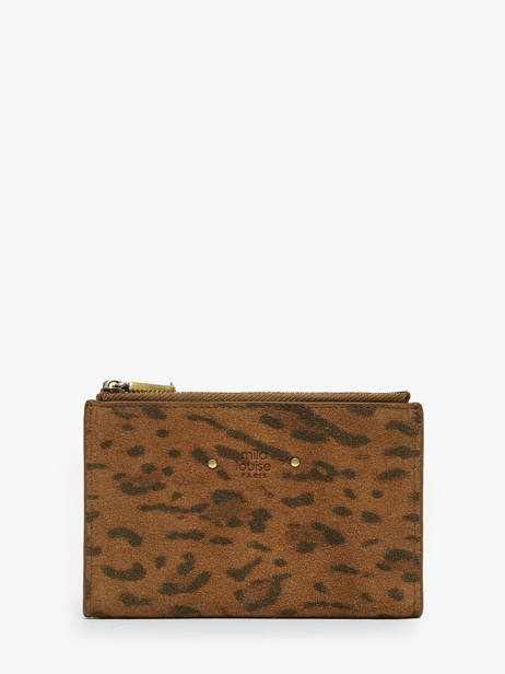 Wallet Leather Mila louise Brown vintage 3576PA1