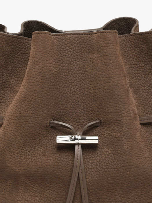Longchamp Le roseau coulisse nubuck Handbag Brown