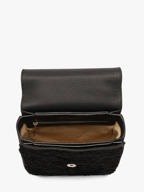 Shearling And Leather Pénélope Crossbody Bag Nathan baume Black odyssey 1S other view 3