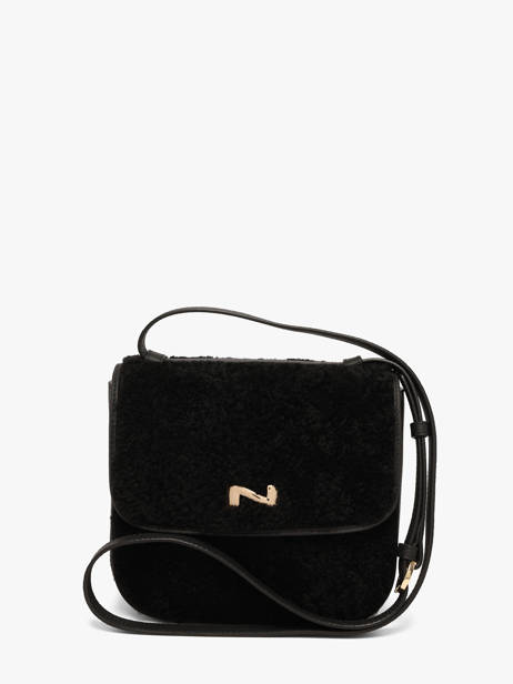 Shearling And Leather Ulysse Crossbody Bag Nathan baume Black odyssey 2S