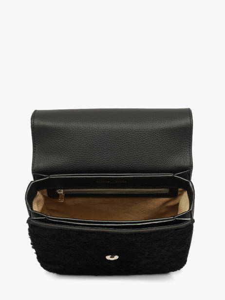 Shearling And Leather Ulysse Crossbody Bag Nathan baume Black odyssey 2S other view 3