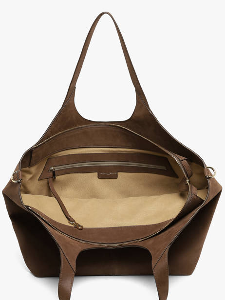 Nubuck Leather Dubai Shoulder Bag Nathan baume Brown riverside 3NG other view 2