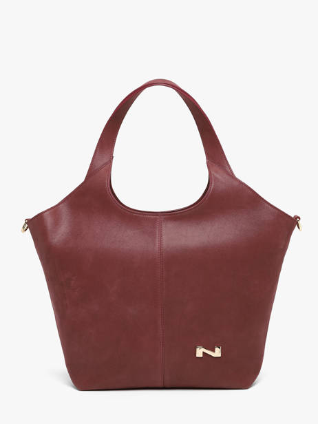 Nubuck Leather Prague Shoulder Bag Nathan baume Red riverside 2NG