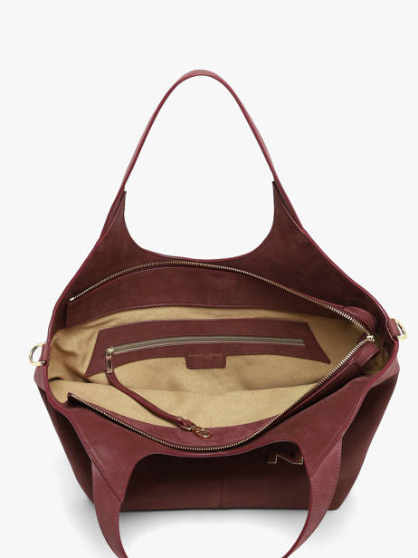 Nubuck Leather Prague Shoulder Bag Nathan baume Red riverside 2NG other view 2