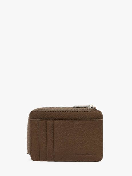 Leather Original N Coin Purse With Card Slots Nathan baume Brown original n 217N other view 2
