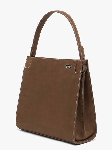 Nubuck Leather Elisabeth Top-handle Bag Nathan baume Brown dynasty 4NG other view 1