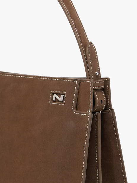 Nubuck Leather Elisabeth Top-handle Bag Nathan baume Brown dynasty 4NG other view 2