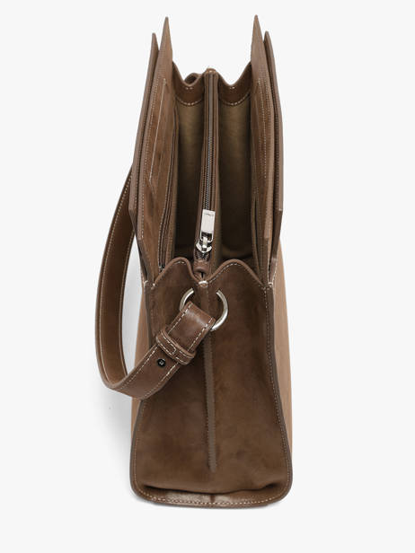 Nubuck Leather Elisabeth Top-handle Bag Nathan baume Brown dynasty 4NG other view 3