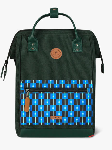 Adventurer Medium - Customisable Backpack  Cabaia Green adventurer BAGS other view 2